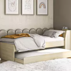 Cama Solteiro Bicama com Estante Ditália BB-28-29 COP