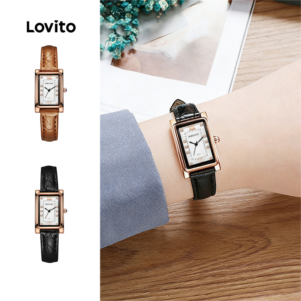 Lovito  Relógio Quartzo Retro Casual LFA111244