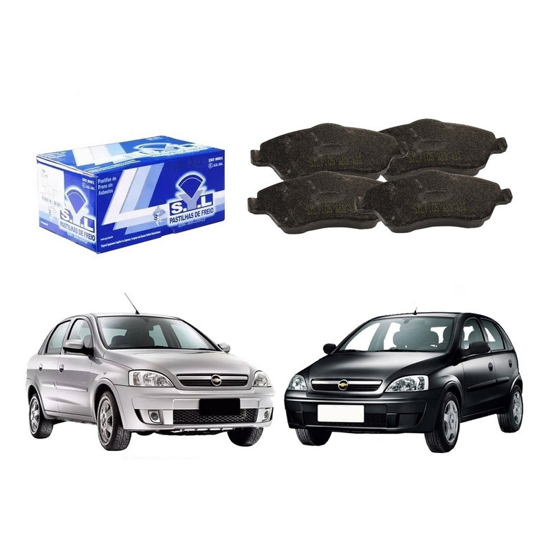 Pastilha Freio Dianteira, Corsa Novo 1.8 2003 A 2008