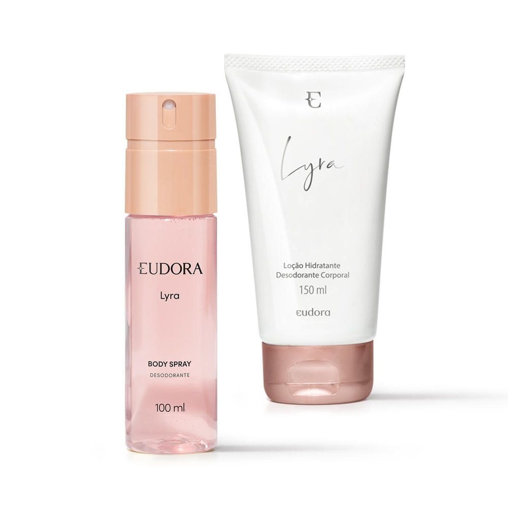 Imagem Combo Lyra: Loção Hidratante Corporal 150ml + Desodorante Body Spray 100ml