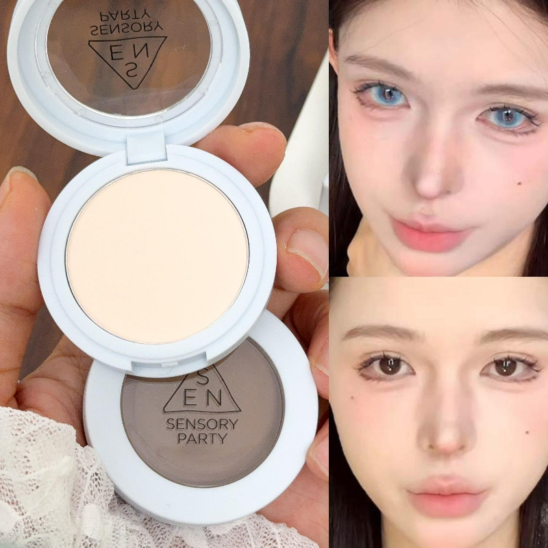 Paleta De Pó De Contorno De 4 Cores-Iluminador Translúcido-Fosca-Marcador Blush Cosmético-Potenciador Facial-Sombra-Para