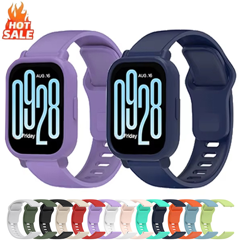 Pulseira + Capa De Silicone Para Redmi Watch 5 Active/Lite Cinta Protetora Inteligente De Tela TPU Macio