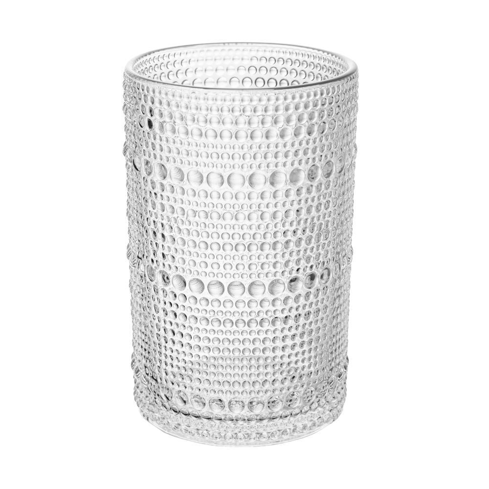 Copo Alto Dots 420ml Vidro Wolff Copo Para Bebidas Suco Drink Coquetel Bar Em Casa Mesa Posta Kit Com 6 Unidades Cozinha