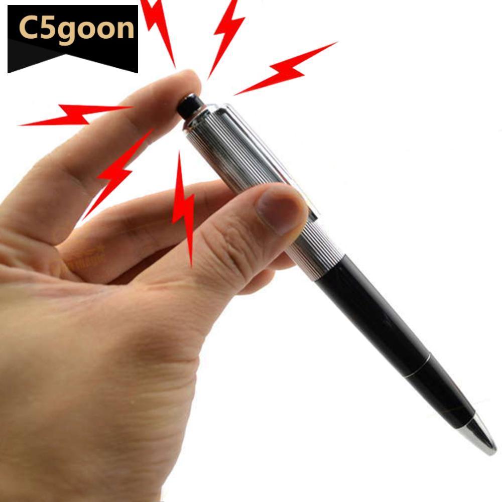 C5GOON Caneta Esferográfica De Choque Elétrico , Presente Chocante , Piada , Truque , Utilitário , Brinquedos C2Z6