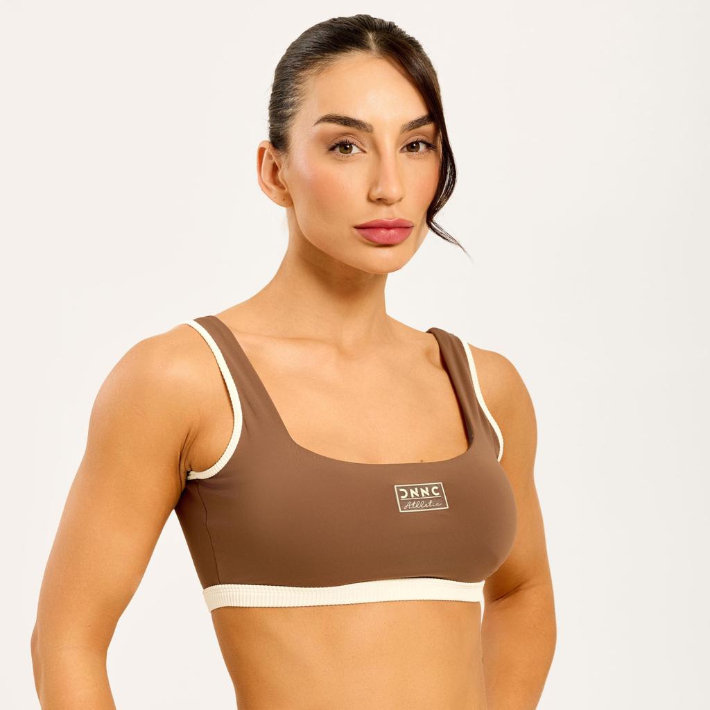 Top Impression Castanho Capucine Poliamida Com Bojo em Oferta na Shopee