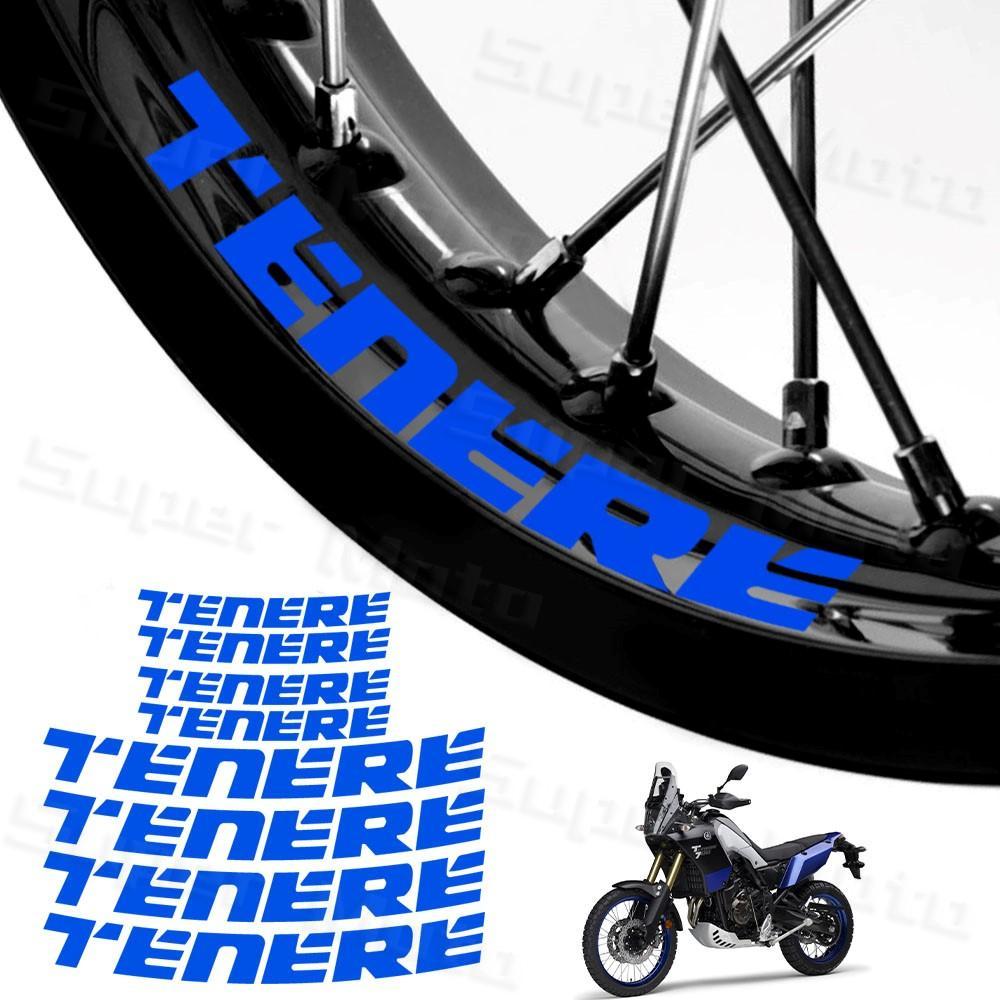 Para Yamaha Tenere 660 700 1200 XTZ 700Z XT1200Z Super T 700 Motocicleta Rodas Reflexivas Adesivo Hub Decalques Aro List