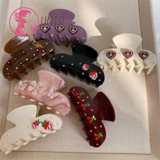 UNIQ Hairpin Headwear , Flor Coração Série Moda Cocar Pinça De Cabelo , Acessórios Garra De Tubarão em Oferta na Shopee