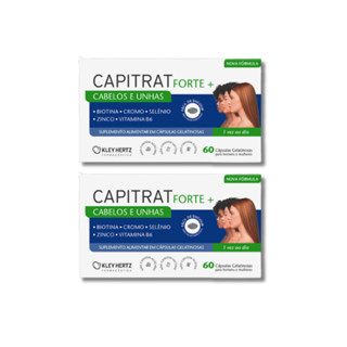 Capitrat Cabelos e Unhas Forte+ Com 60Caps - Kley Hertz - Kit com 2 em Oferta na Shopee