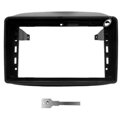 Moldura De Painel 2 Din 9" Polegadas Mobi Preto
