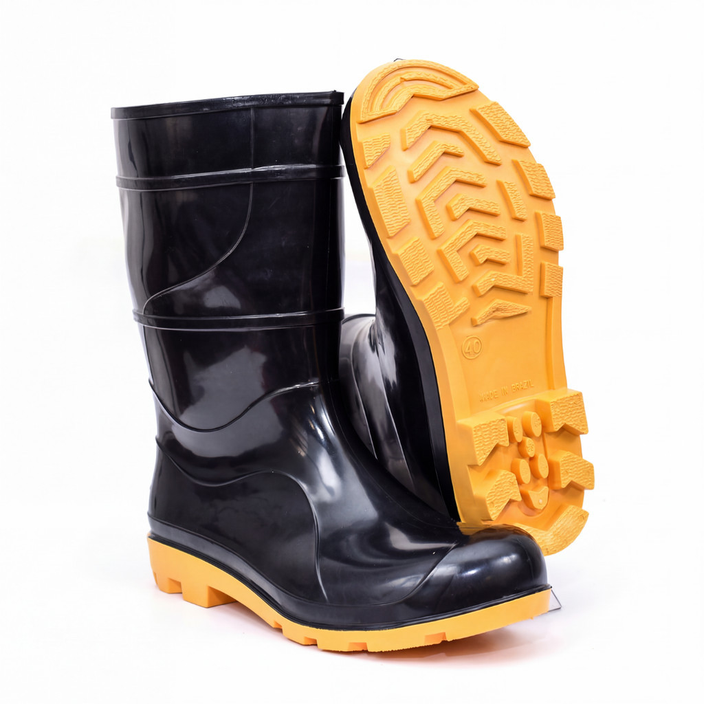 Bota Galocha PVC Impermeável Motoboy Chuva Antiderrapante Resistente em Oferta na Shopee