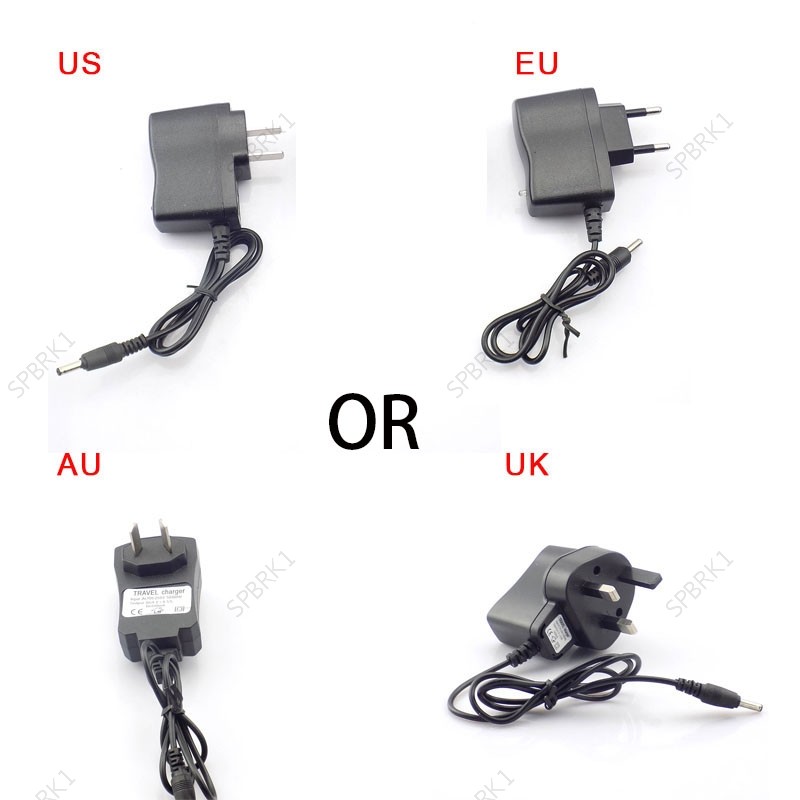 Adaptador De Energia 3.5 * 1.35mm AC 110V 220V Para DC 4.2V 0.5A 3.7V 4.2V Li-ion 18650 Bateria Recarregável Eua Ue Rein