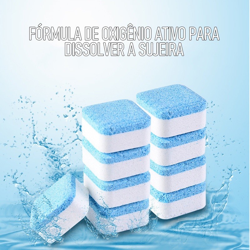 KIT5/10/15/20 Pastilhas para Limpeza de Máquinas de Lavar Roupas E fervescentes Multifuncional nova-geracao em Oferta na Shopee
