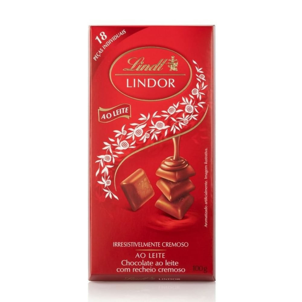 Chocolate Lindt Lindor Ao Leite 100g em Oferta na Shopee