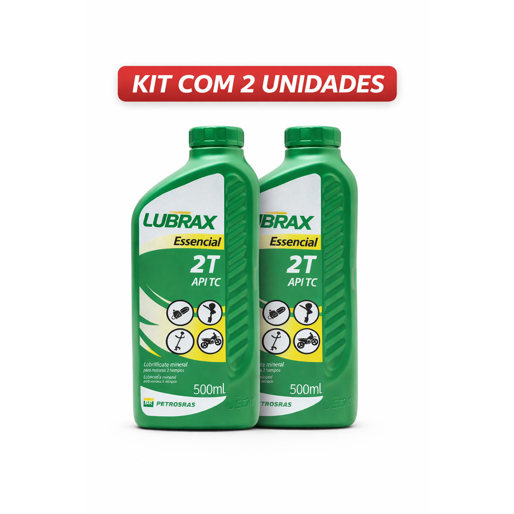 Kit Óleo Motor 2 Tempos Lubrax 500ml em Oferta na Shopee