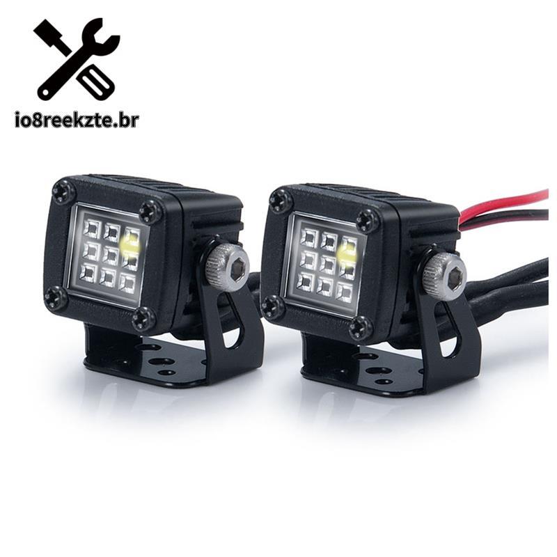 Luzes LED Faróis Brilhantes Holofotes Para 1/10 RC Rastreador Carro TRX4 SCX10 90046 Wraith RR10 VS4-10 Gen8