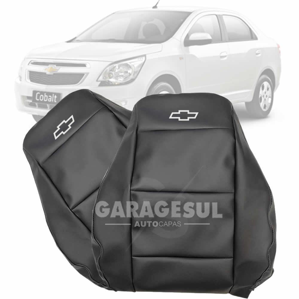 Capas de Bancos Automotivo Em Couro Preto Sob Medida Sport Chevrolet Cobalt 2012 a 2020