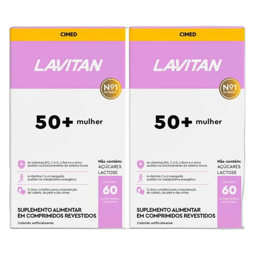 Kit 2 50+ Mulher Com 60 Comprimidos A-Z Lavitan