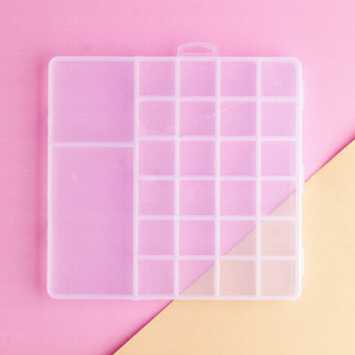 Caixa Organizadora 26 Divisórias 20x19x1.8cm Transparente em Oferta na Shopee