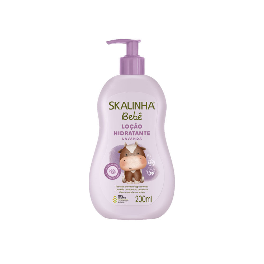 Loção Hidratante Skalinha Bebê Lavanda 200ml em Oferta na Shopee