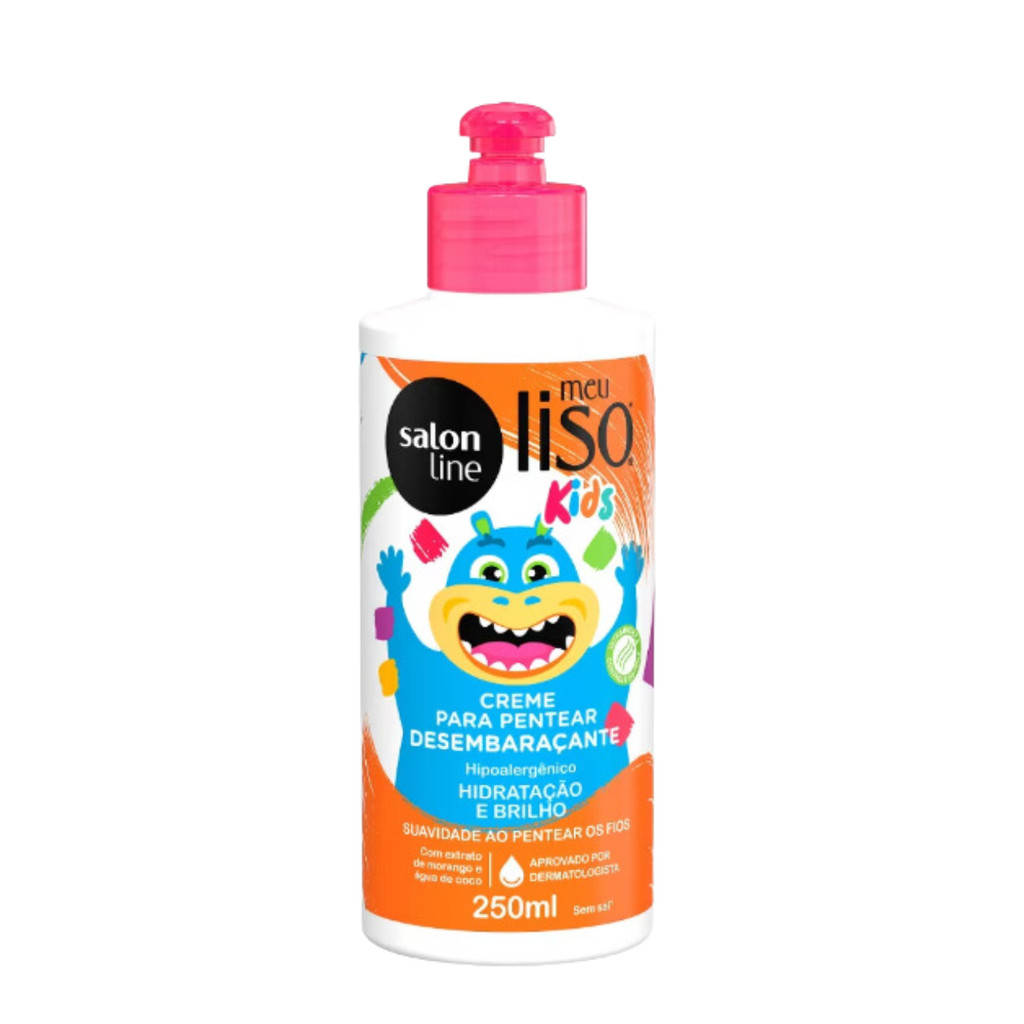 Creme Para Pentear Salon Line Meu Liso Kids 250ml em Oferta na Shopee