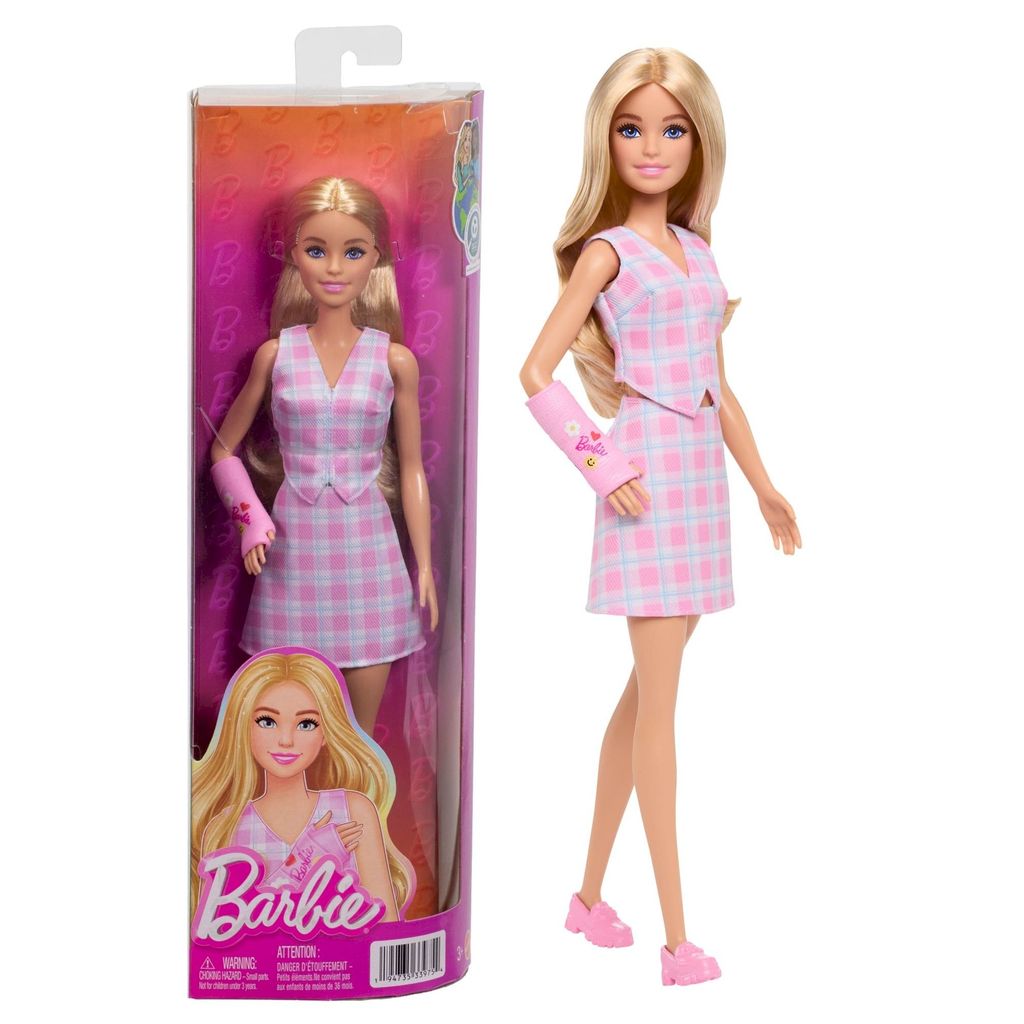 Boneca Barbie Fashionistas Loira c/ Gesso no Braço #243 - Mattel