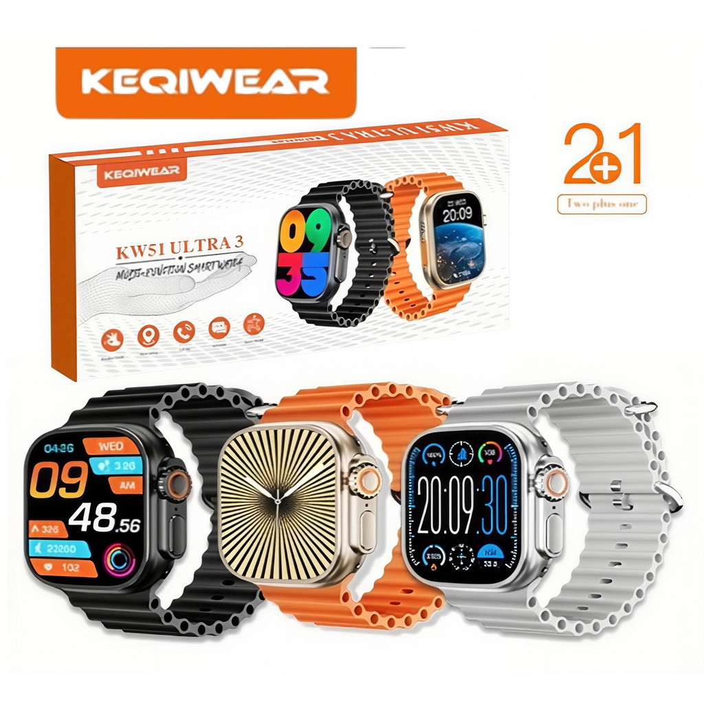 smartwatch relógio  unisex KW51 ULTRA 3(49MM)  ChatGPT 2 Pulseira Gps esportes bluetooth inteligent