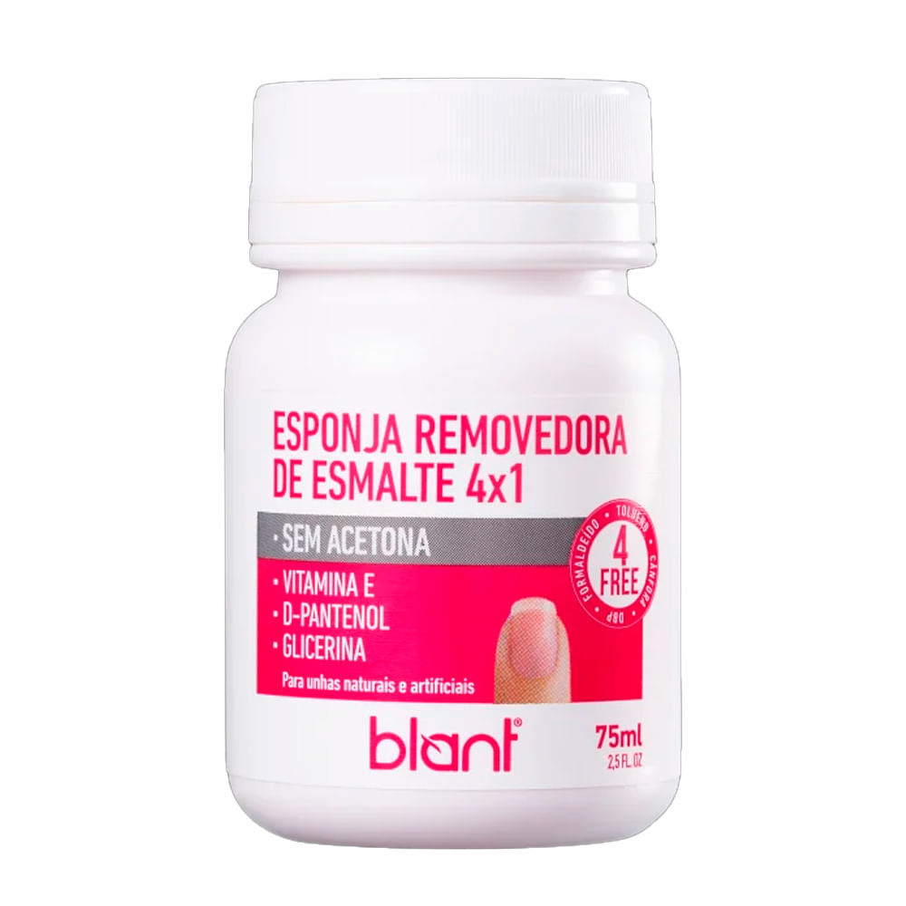 Esponja Removedora De Esmalte Blant 75ml em Oferta na Shopee