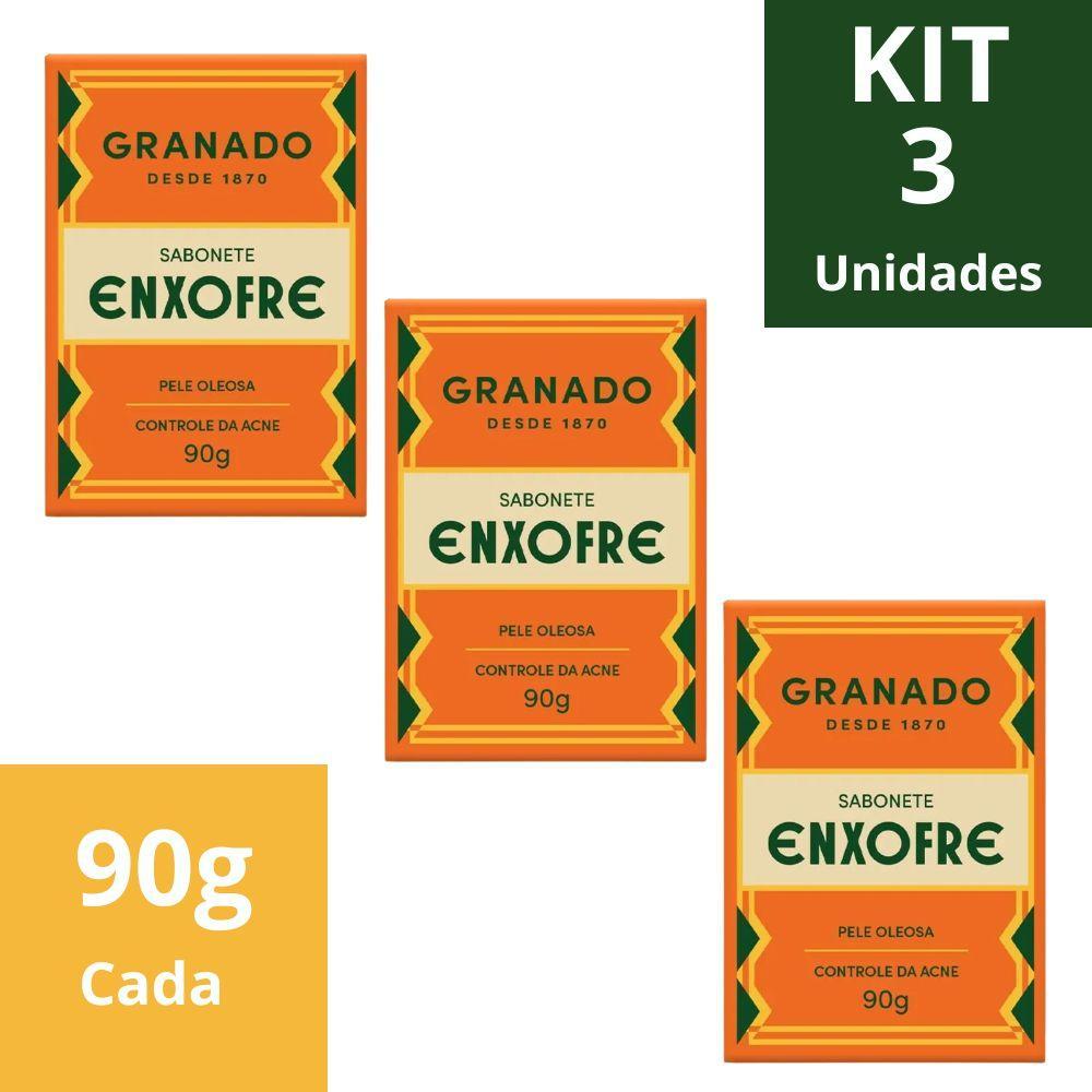 Sabonete Granado Enxofre 90g Kit 3 Unidades em Oferta na Shopee