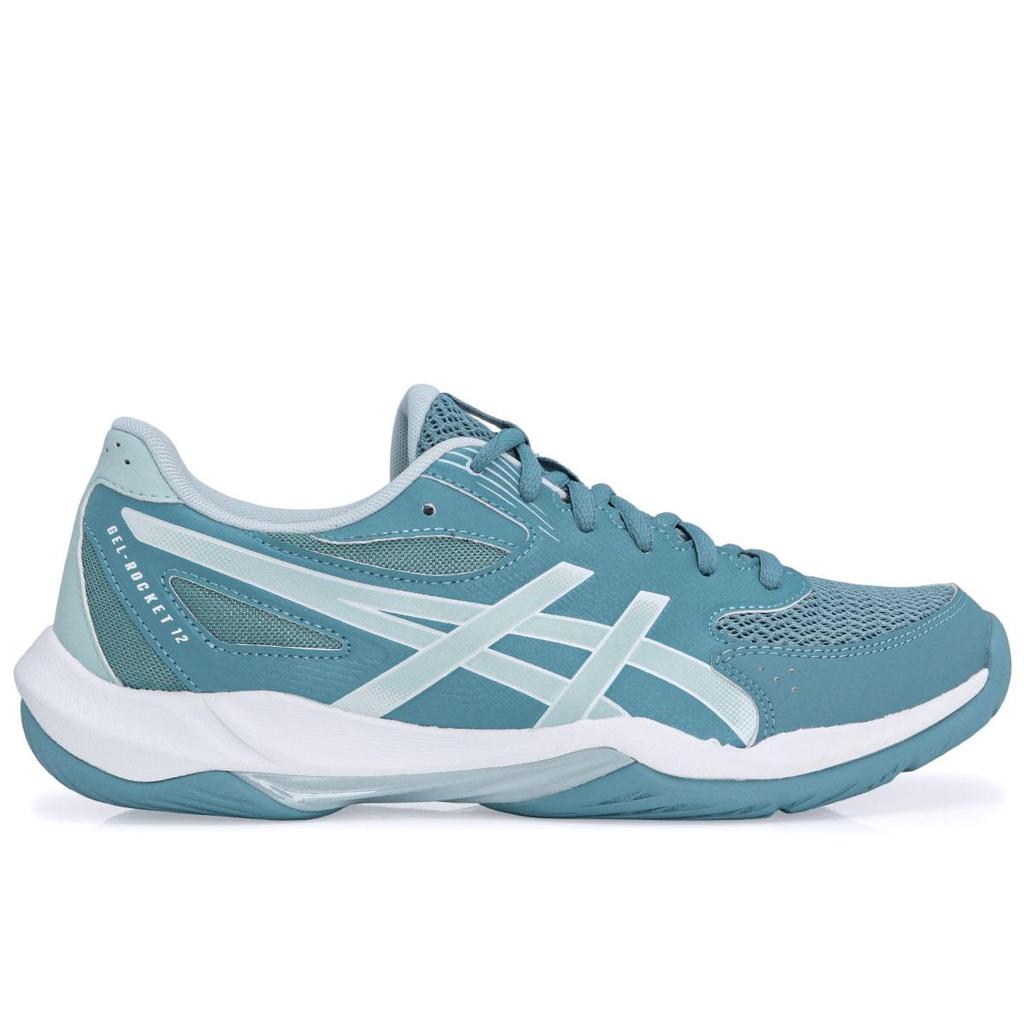 Tênis Asics Gel Rocket 12 Azul Claro em Oferta na Shopee