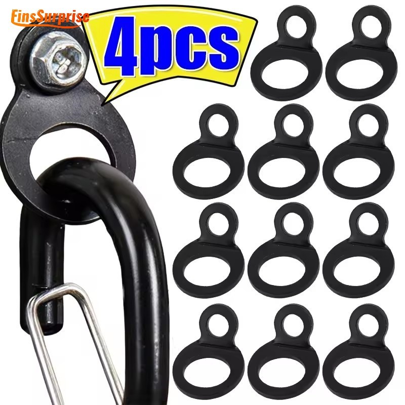 Laço De Cinta De Ligação Fixa Preto-Aro De Fixação De Carga De Reboque De Caminhão De Aço Inoxidável-Anel Design Fixador