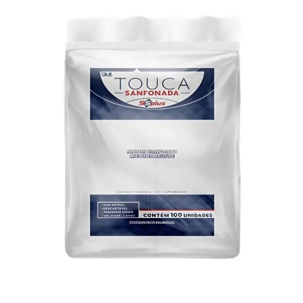 TOUCA DESCARTAVEL SSPLUS PC/100 UNIDADES BRANCA