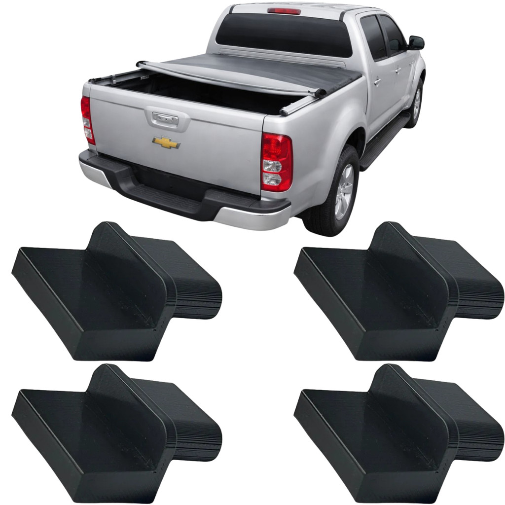 2 Pares Ponteira Barra Capota Lona Maritima Cabine Gm S10