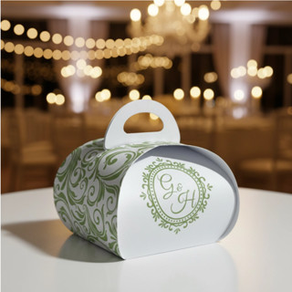 Caixinha Embalagem Personalizada Para Bem Casado, Sabonete ou Doces Finos -  VERDE OLIVA em Oferta na Shopee