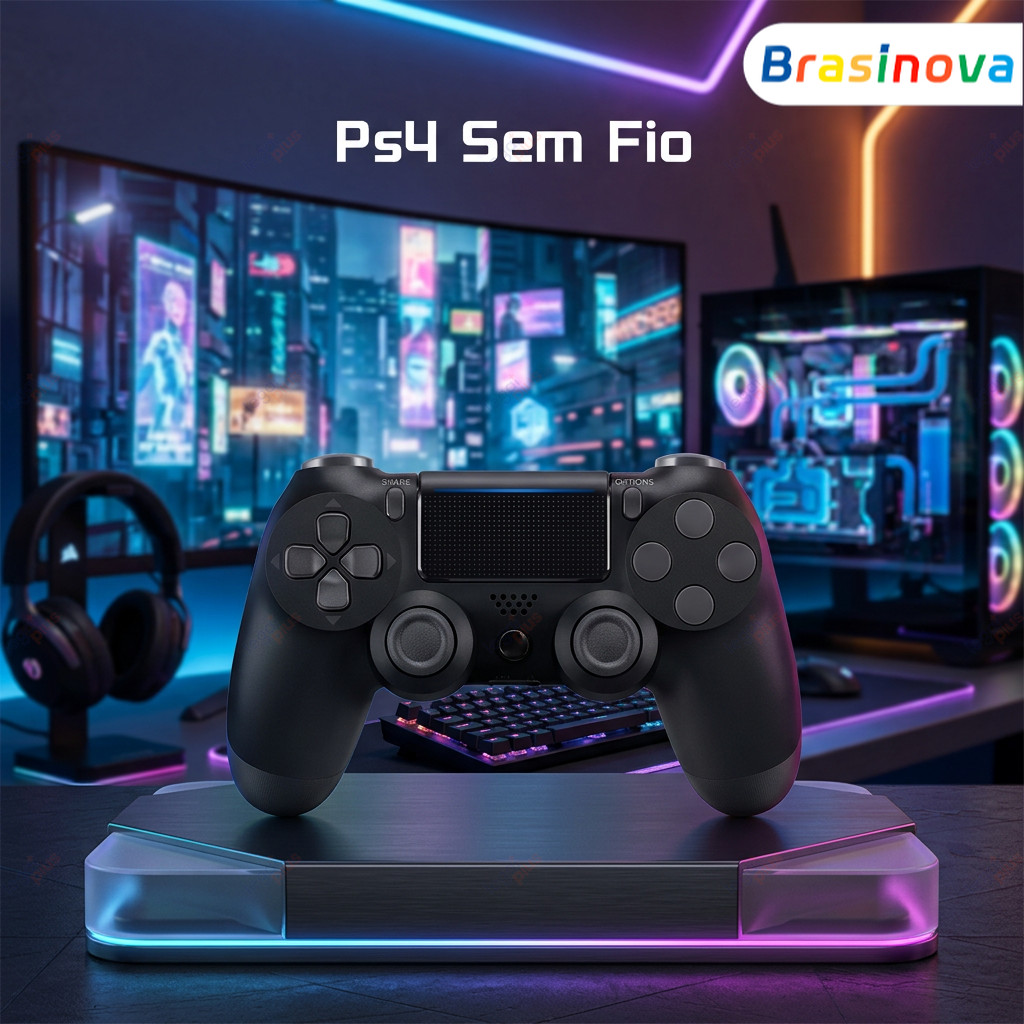 Adequado para PC Controle Sem Fio Ps4 Controle Rod Gamer Compatível com Oled Switch e Lite