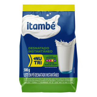 Leite Pó Instantâneo Desnatado Itambé Pacote 500g Embalagem Econômica em Oferta na Shopee