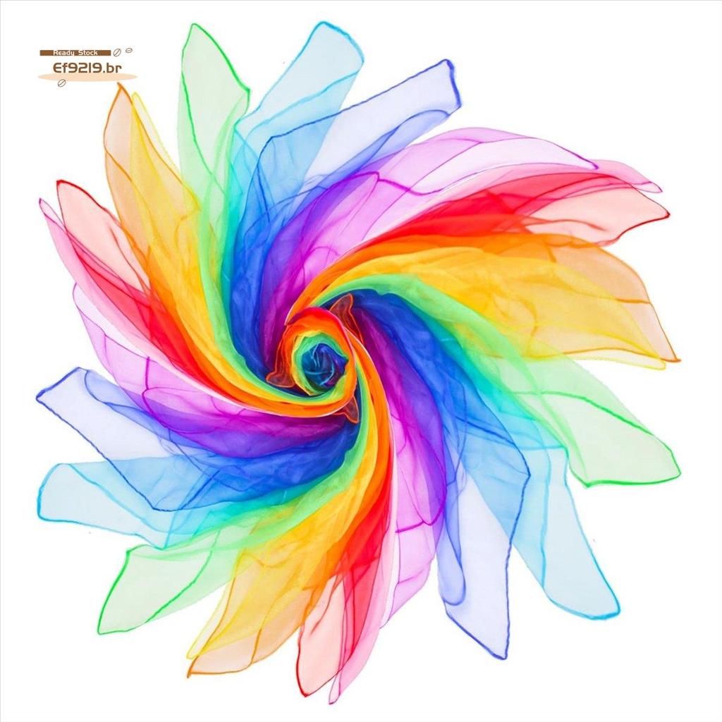 Kit De Lenços De Malabarismo Para Crianças , 24 Peças , Dança Classe Musical , Ritmo , Sedas Movimento Infantil