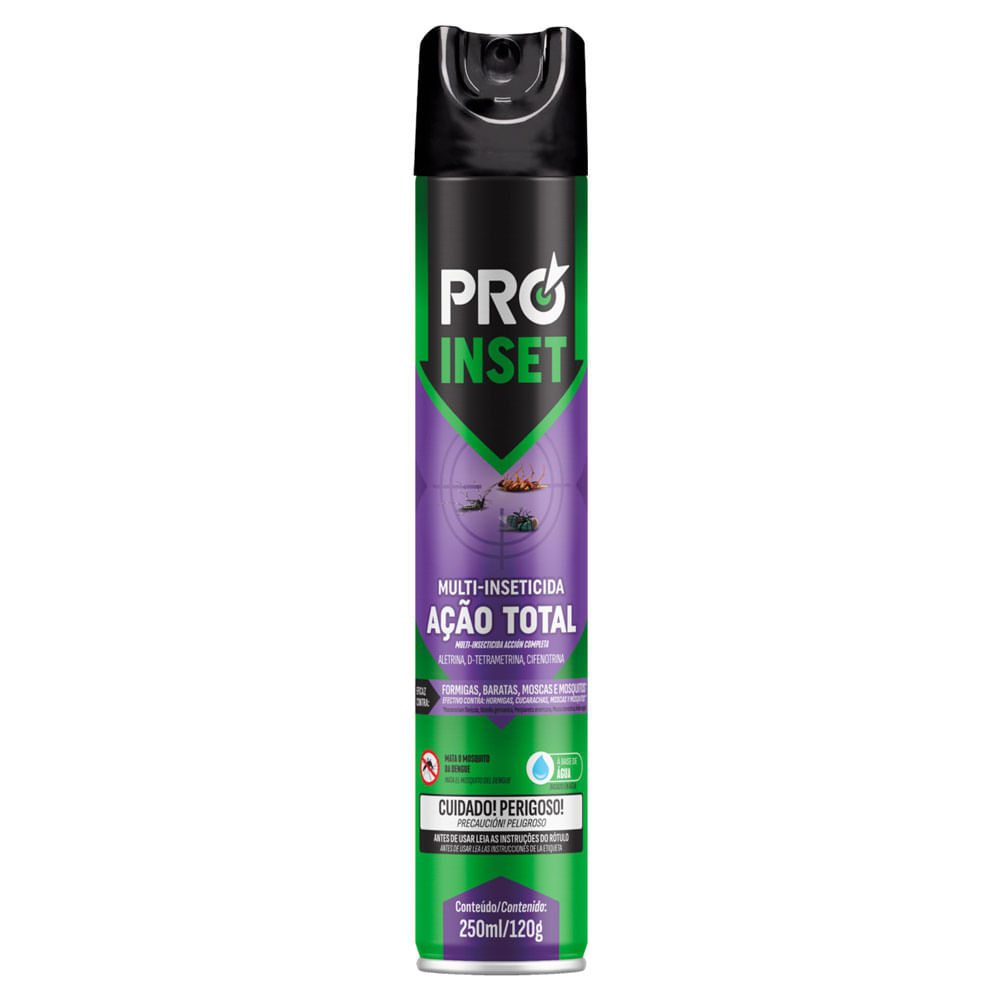 Multi Inseticida Pro Inset Ação Total Aerossol 250ml em Oferta na Shopee