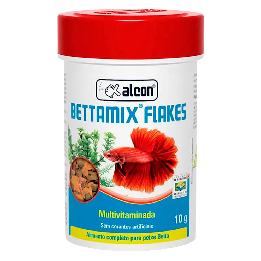Ração para Peixe Alcon Bettamix Flakes 10g em Oferta na Shopee
