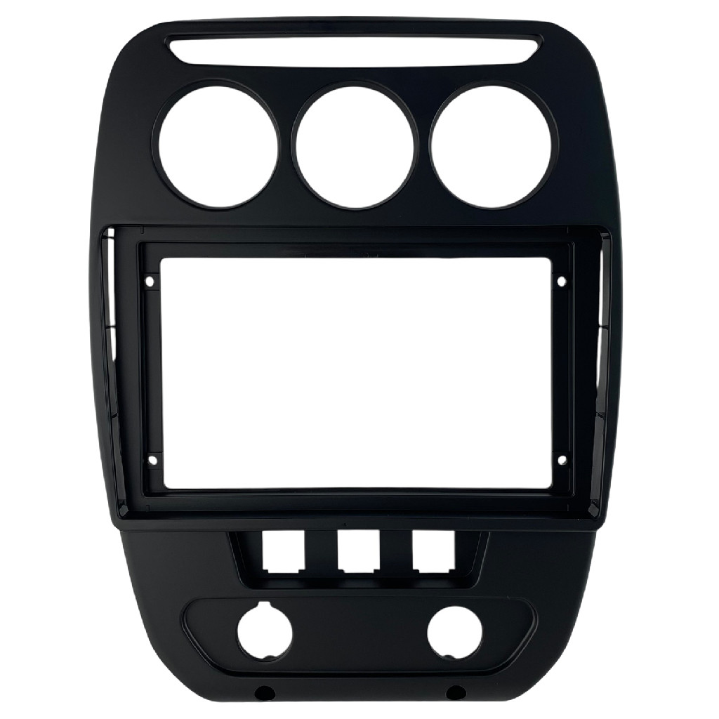 Moldura Painel Central Multimidia 9 Polegadas Citroen C3 C3 Picasso Aircross Preto Fosco