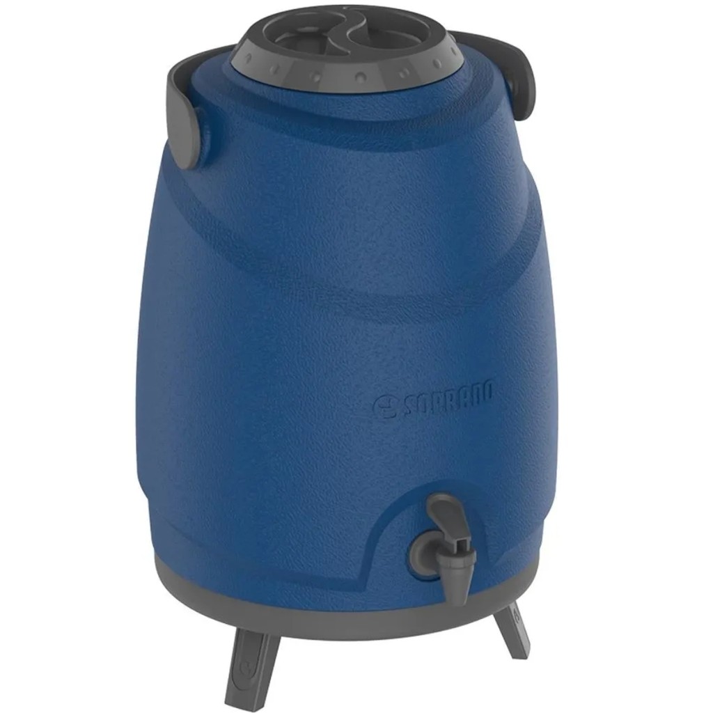 Botijão Isotérmico com Torneira 9 Litros Azul Aspen Soprano em Oferta na Shopee