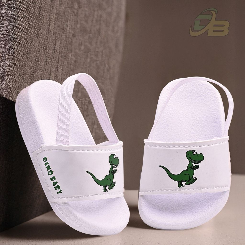 Chinelo Bebê Infantil Estampado Dinossauros Meninos Com Elástico