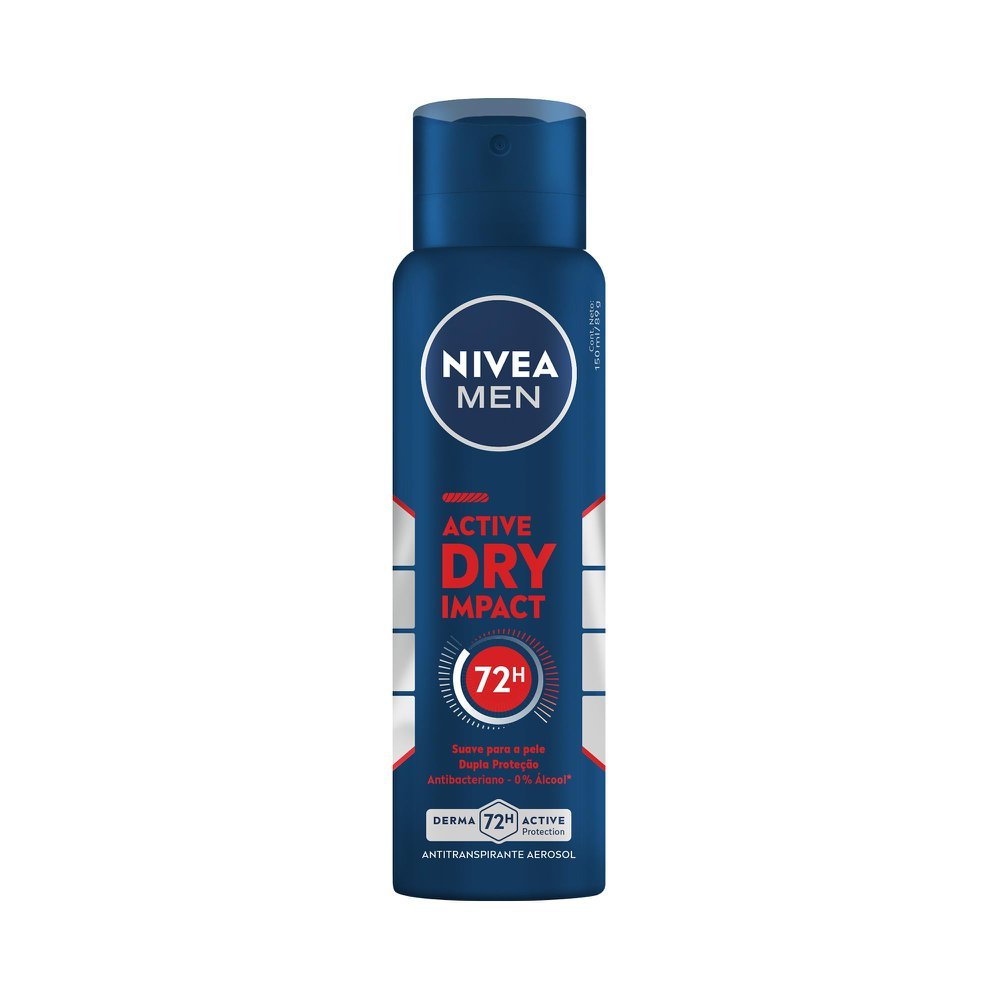 Desodorante Antitranspirante Aerosol Nivea Men Dry Impact 150ml em Oferta na Shopee