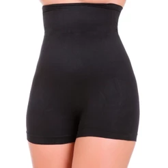 Cinta Short Modeladora Cintura Alta Sem Costura Lateral Modela Barriga e Cintura Não Marca Versão Lisa P/M e G/GG AT242
