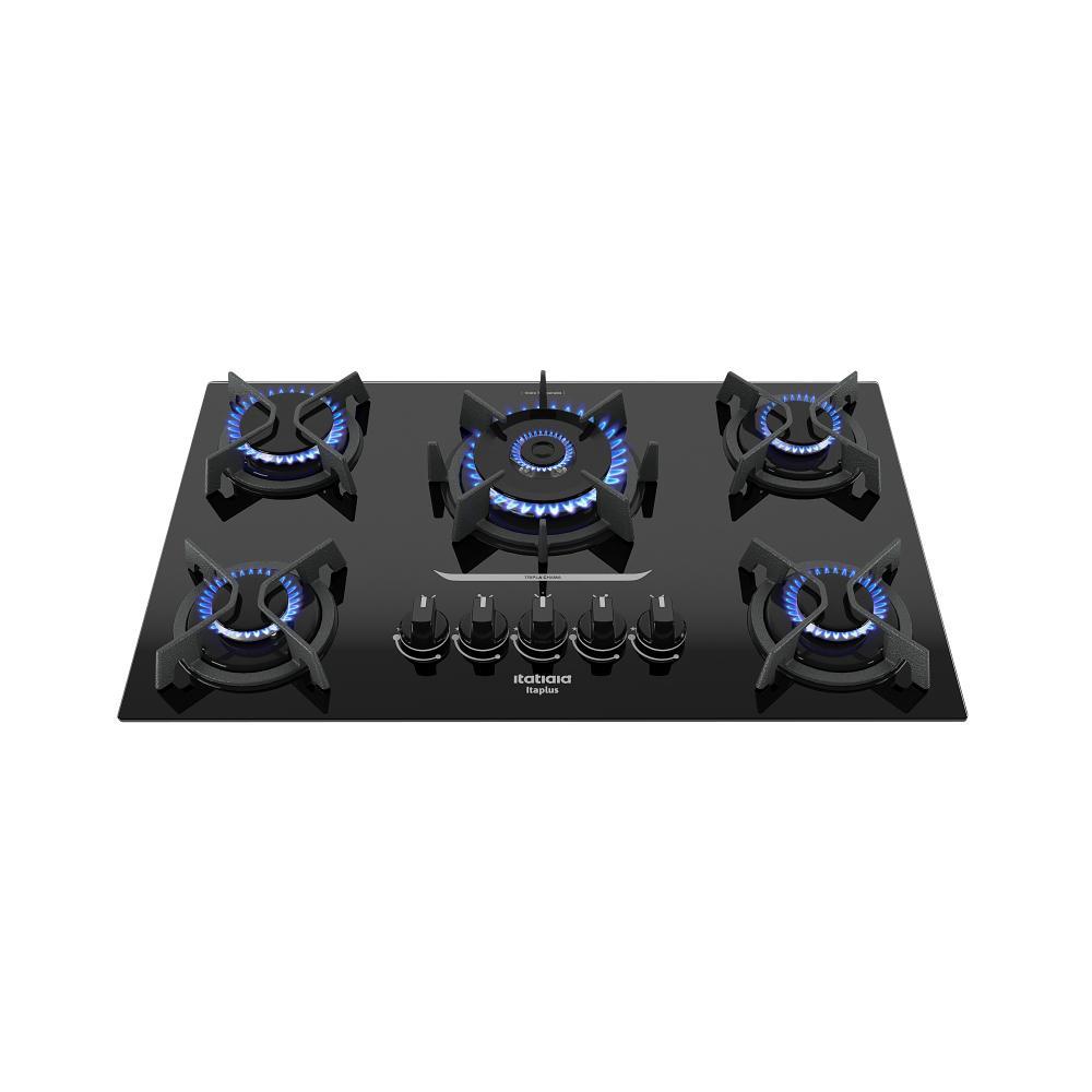 Cooktop 5 Bocas a Gás Itatiaia Itaplus com Tripla Chama e Acendimento Automático Cor Preto Bivolt em Oferta na Shopee