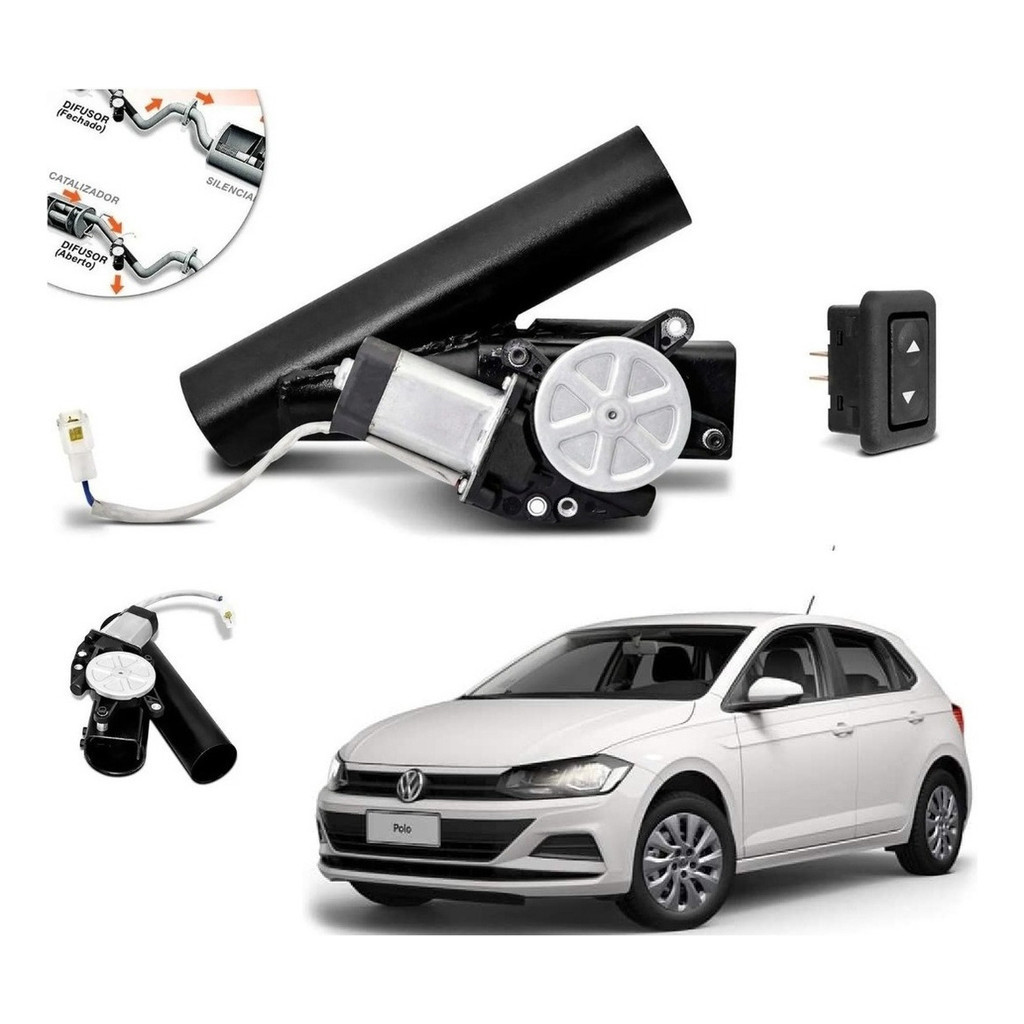 Difusor De Escapamento Volkswagen Polo Ronco Esportivo Botão