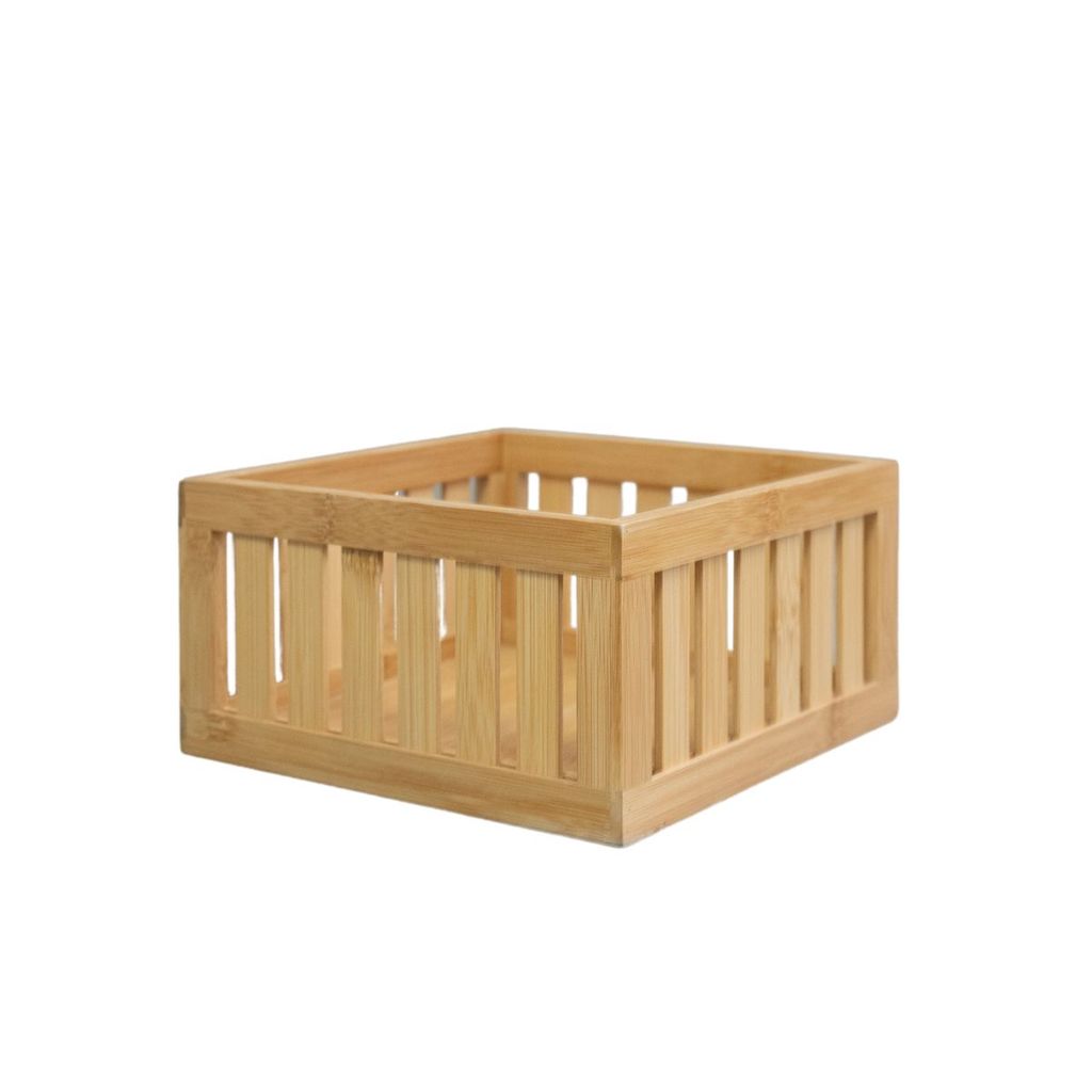 Cesto Ripado de Bambu 22cm - Oikos em Oferta na Shopee