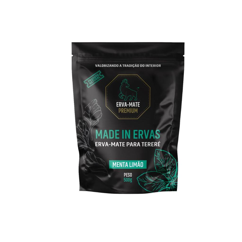 Erva Mate Tereré Premium Made in Ervas Menta Limão