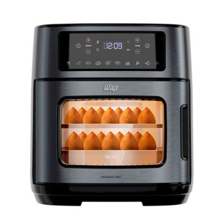 Fritadeira Elétrica Sem Óleo Air Fryer WAP Oven WAOD2 Antiaderente 12 litros 1800W Black …