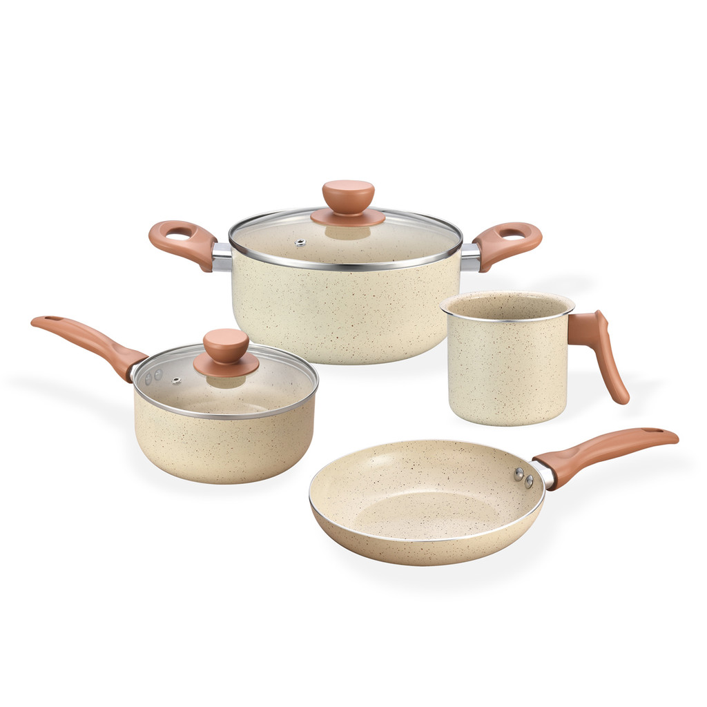 KIT 4 PANELAS COM ANTIADERENTE CERÂMICO TERRARA - OIKOS