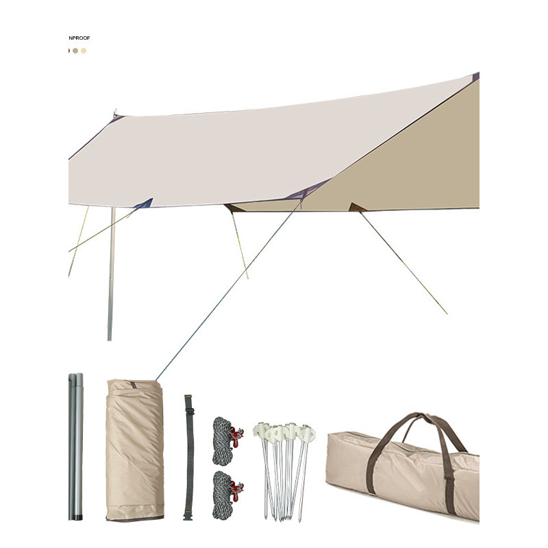 Novo estilo tenda de dossel equipamento ao ar livre cadeira de mesa acampamento conjunto de seis peças acampamento prote
